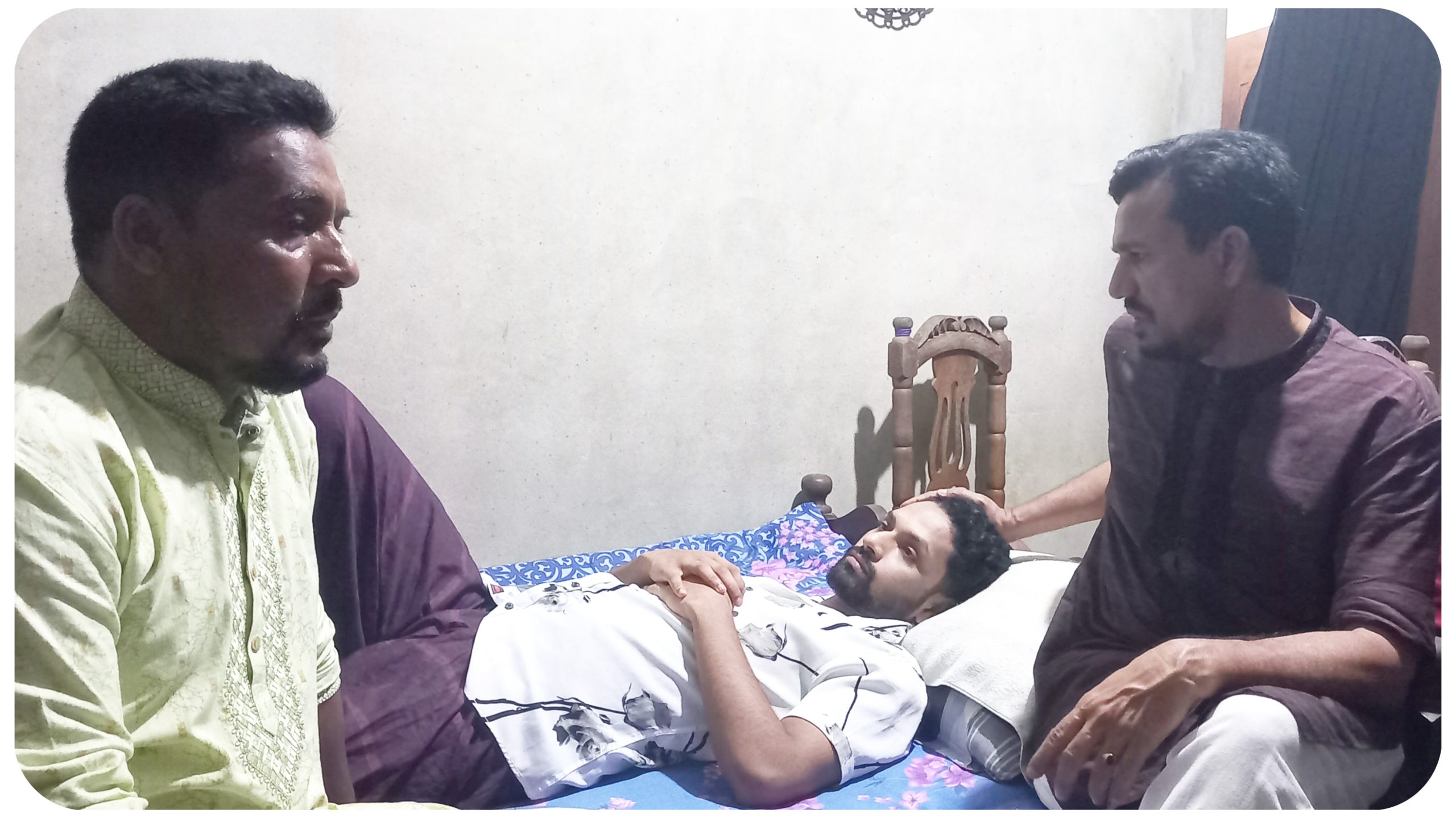 বিএনপির নেতার ছেলেকে দেখতে গেলেন গোলাপগঞ্জ উপজেলা বিএনপির সভাপতি  নুমান উদ্দিন মুরাদ