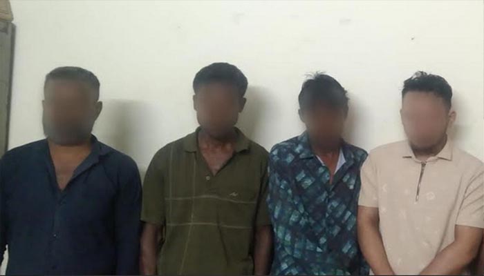 সিলেটের মেন্দিবাগ থেকে ৪ জুয়াড়ী গ্রেপ্তার